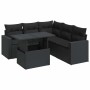 Set de sofás de jardín 6 piezas y cojines ratán sintético negro | Foro24|Onlineshop| Casa, Jardín y Más Foro24.es