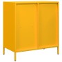 Aparador acero laminado en frío amarillo mostaza 68x39x73,5 cm | Foro24|Onlineshop| Casa, Jardín y Más Foro24.es