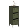 Aparador de acero verde oliva 39x35x103,5 cm by , Sideboards - Ref: Foro24-851404, Price: 169,36 €, Discount: %