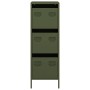 Aparador de acero verde oliva 39x35x103,5 cm by , Sideboards - Ref: Foro24-851404, Price: 169,36 €, Discount: %