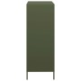 Aparador de acero verde oliva 39x35x103,5 cm by , Sideboards - Ref: Foro24-851404, Price: 169,36 €, Discount: %