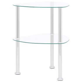 Computer Beistelltisch transparentes Glas 38x38x50 cm von vidaXL, Seitentische - Ref: Foro24-322785, Preis: 33,96 €, Rabatt: %