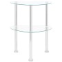 Computer Beistelltisch transparentes Glas 38x38x50 cm von vidaXL, Seitentische - Ref: Foro24-322785, Preis: 33,99 €, Rabatt: %