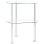 Computer Beistelltisch transparentes Glas 38x38x50 cm von vidaXL, Seitentische - Ref: Foro24-322785, Preis: 33,99 €, Rabatt: %