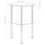 Computer Beistelltisch transparentes Glas 38x38x50 cm von vidaXL, Seitentische - Ref: Foro24-322785, Preis: 33,96 €, Rabatt: %