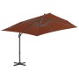 Cantilever parasol with terracotta aluminum pole 400x300 cm by vidaXL, Umbrellas - Ref: Foro24-312317, Price: 276,71 €, Disco...