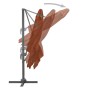 Cantilever parasol with terracotta aluminum pole 400x300 cm by vidaXL, Umbrellas - Ref: Foro24-312317, Price: 276,71 €, Disco...