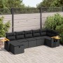 Set de sofás de jardín 7 pzas con cojines ratán sintético negro | Foro24|Onlineshop| Casa, Jardín y Más Foro24.es