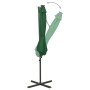 Cantilever parasol with pole and green LED lights 300 cm by vidaXL, Umbrellas - Ref: Foro24-312337, Price: 118,00 €, Discount: %