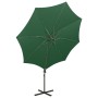 Cantilever parasol with pole and green LED lights 300 cm by vidaXL, Umbrellas - Ref: Foro24-312337, Price: 118,00 €, Discount: %