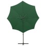 Cantilever parasol with pole and green LED lights 300 cm by vidaXL, Umbrellas - Ref: Foro24-312337, Price: 118,00 €, Discount: %