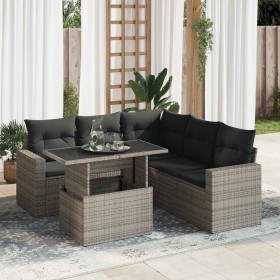 Comprar Set de muebles de jardín 6 pzas y cojines