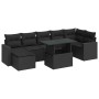 Set de sofás de jardín y cojines 8 piezas ratán sintético negro | Foro24|Onlineshop| Casa, Jardín y Más Foro24.es