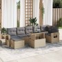 Set de sofás de jardín y cojines 8 piezas ratán sintético beige von , Gartensets - Ref: Foro24-3326520, Preis: 626,63 €, Raba...