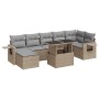 Set de sofás de jardín y cojines 8 piezas ratán sintético beige von , Gartensets - Ref: Foro24-3326520, Preis: 626,63 €, Raba...