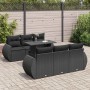 Set de sofás de jardín 7 pzas con cojines ratán sintético negro by , Garden sets - Ref: Foro24-3326576, Price: 582,66 €, Disc...