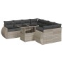 Set muebles jardín 9 pzas y cojines ratán sintético gris claro | Foro24|Onlineshop| Casa, Jardín y Más Foro24.es