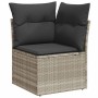 Set muebles jardín 9 pzas y cojines ratán sintético gris claro | Foro24|Onlineshop| Casa, Jardín y Más Foro24.es