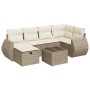 Set sofás de jardín 7 piezas y cojines ratán sintético beige von , Gartensets - Ref: Foro24-3325594, Preis: 564,71 €, Rabatt: %