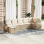 Set sofás de jardín 7 piezas y cojines ratán sintético beige | Foro24|Onlineshop| Casa, Jardín y Más Foro24.es