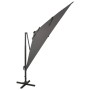 Cantilever parasol with pole and anthracite gray LED lights 300 cm by vidaXL, Umbrellas - Ref: Foro24-312346, Price: 257,89 €...