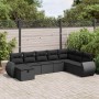 Set de sofás de jardín y cojines 8 piezas ratán sintético negro | Foro24|Onlineshop| Casa, Jardín y Más Foro24.es