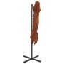 Cantilever umbrella with double terracotta cover 250x250 cm by vidaXL, Umbrellas - Ref: Foro24-312367, Price: 185,99 €, Disco...