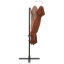 Cantilever umbrella with double terracotta cover 250x250 cm by vidaXL, Umbrellas - Ref: Foro24-312367, Price: 185,99 €, Disco...