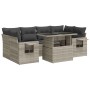 Set de sofás de jardín 7 pzas con cojines ratán PE gris claro by , Garden sets - Ref: Foro24-3326433, Price: 613,01 €, Discou...