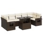 Set sofás de jardín 8 piezas y cojines ratán sintético marrón by , Garden sets - Ref: Foro24-3326444, Price: 581,11 €, Discou...