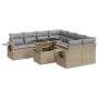 Set de sofás de jardín con cojines 9 pzas ratán sintético beige | Foro24|Onlineshop| Casa, Jardín y Más Foro24.es