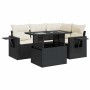 Set de muebles de jardín 5 pzas y cojines ratán sintético negro | Foro24|Onlineshop| Casa, Jardín y Más Foro24.es