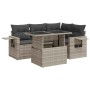 Set de sofás jardín y cojines 5 pzas ratán sintético gris claro von , Gartensets - Ref: Foro24-3326473, Preis: 452,59 €, Raba...