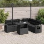 Set de sofás de jardín 7 pzas con cojines ratán sintético negro | Foro24|Onlineshop| Casa, Jardín y Más Foro24.es