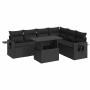 Set de sofás de jardín 7 pzas con cojines ratán sintético negro | Foro24|Onlineshop| Casa, Jardín y Más Foro24.es