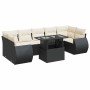 Set de sofás de jardín y cojines 8 piezas ratán sintético negro | Foro24|Onlineshop| Casa, Jardín y Más Foro24.es