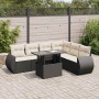 Set de sofás de jardín 7 pzas con cojines ratán sintético negro | Foro24|Onlineshop| Casa, Jardín y Más Foro24.es