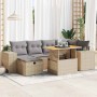 Set sofás jardín y cojines 8 pzas ratán sintético acacia beige | Foro24|Onlineshop| Casa, Jardín y Más Foro24.es