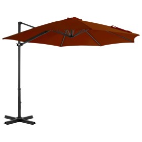 Cantilever umbrella with aluminum pole terracotta 300 cm by vidaXL, Umbrellas - Ref: Foro24-312307, Price: 144,03 €, Discount: %