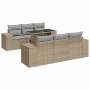 Set sofás de jardín 7 piezas y cojines ratán sintético beige von , Gartensets - Ref: Foro24-3326740, Preis: 711,75 €, Rabatt: %