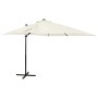 Cantilever umbrella with pole and LED lights sand 250 cm by vidaXL, Umbrellas - Ref: Foro24-312320, Price: 175,51 €, Discount: %