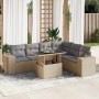 Set sofás de jardín 7 piezas y cojines ratán sintético beige | Foro24|Onlineshop| Casa, Jardín y Más Foro24.es