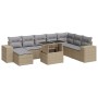 Set de sofás de jardín con cojines 9 pzas ratán sintético beige de , Conjuntos de jardín - Ref: Foro24-3326850, Precio: 699,3...