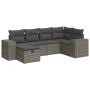 Set de muebles de jardín 6 pzas y cojines ratán sintético gris | Foro24|Onlineshop| Casa, Jardín y Más Foro24.es