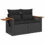 Set de muebles de jardín 5 pzas y cojines ratán sintético negro | Foro24|Onlineshop| Casa, Jardín y Más Foro24.es