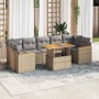 Set sofás jardín y cojines 7 pzas ratán sintético acacia beige | Foro24|Onlineshop| Casa, Jardín y Más Foro24.es