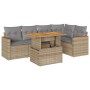 Set sofás jardín y cojines 5 pzas ratán sintético acacia beige | Foro24|Onlineshop| Casa, Jardín y Más Foro24.es