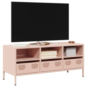 Mueble para TV acero laminado en frío rosa