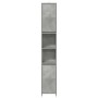 Armario baño madera contrachapada gris hormigón 30x30x183,5 cm by , Bathroom furniture - Ref: Foro24-856063, Price: 71,97 €, ...