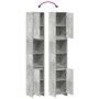 Armario baño madera contrachapada gris hormigón 30x30x183,5 cm de , Muebles de baño - Ref: Foro24-856063, Precio: 71,97 €, De...